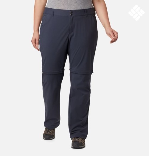 Women's Columbia Saturday Trail II Convertible Pants Navy | Plus Size CA-R605L